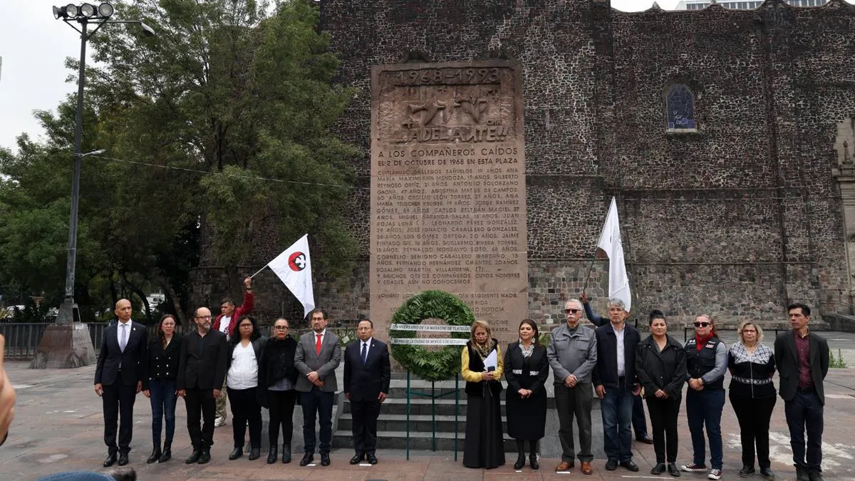 Clara Brugada reafirma en Tlatelolco legado del Movimiento de 1968