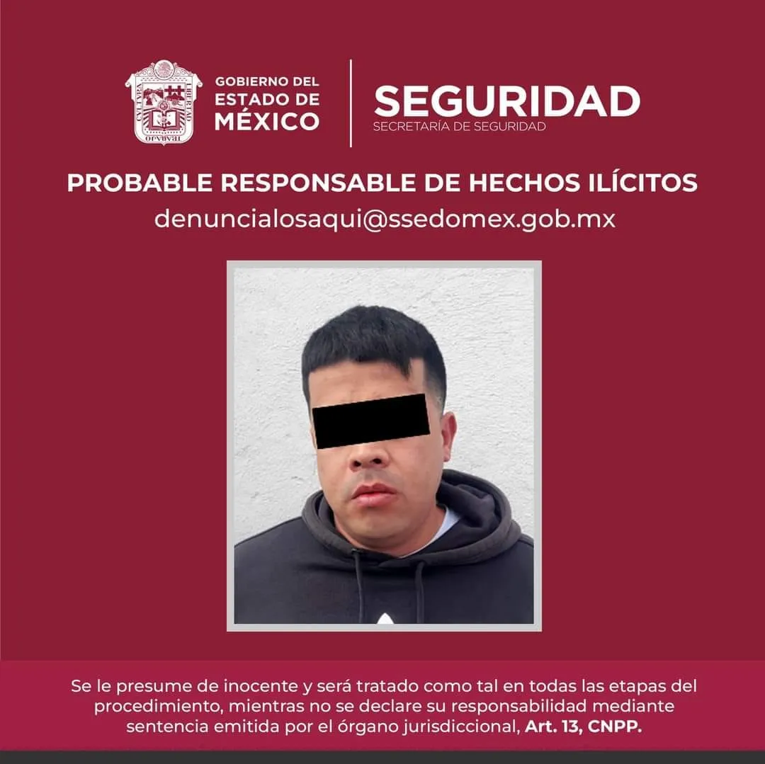 Cae uno de célula de Tepito en Edomex