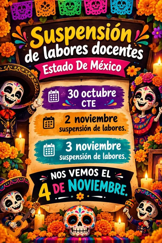 ¿Habrá megapuente por Día de Muertos 2026 en Edomex? Esto sabemos