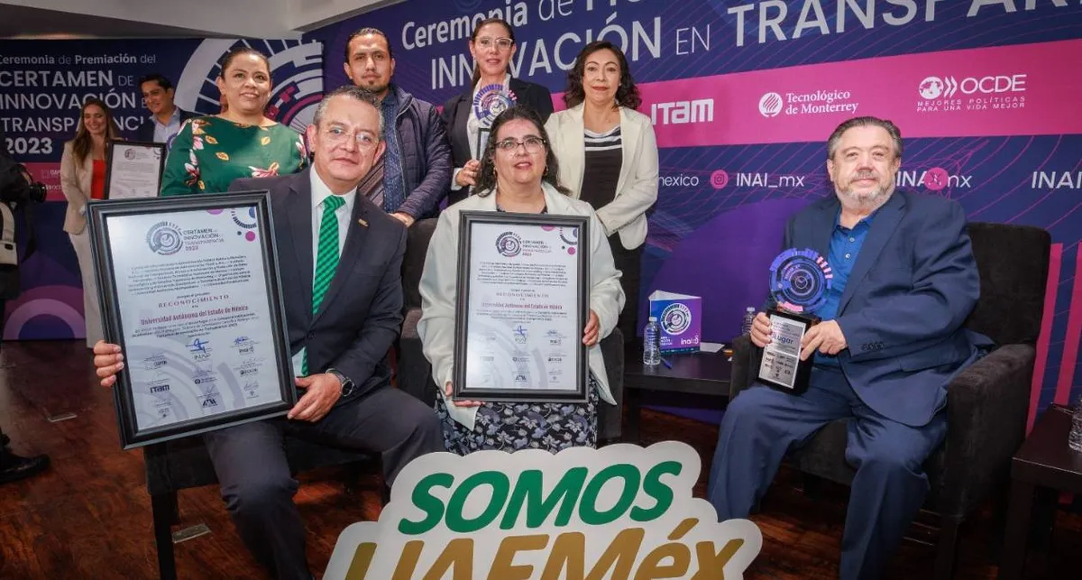 Reconocen a la UAEMéx con premios nacionales por innovaciones en transparencia