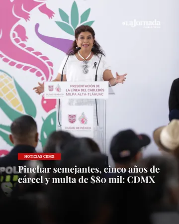 Pinchar semejantes, cinco años de cárcel y multa de $80 mil: CDMX