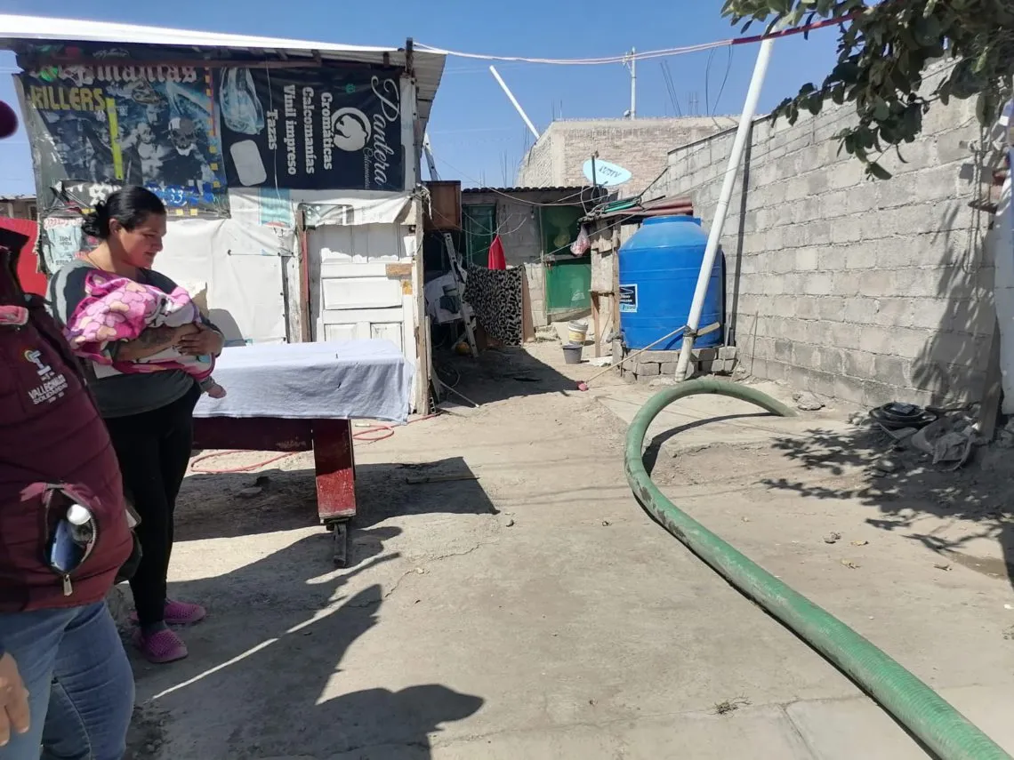 Piden redes de agua potable y drenaje en Valle de Chalco