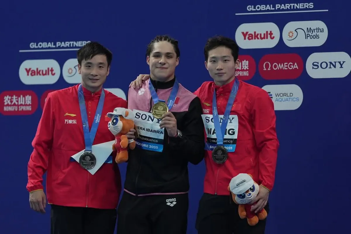 [VIDEO] Osmar Olvera gana oro en Mundial de Deportes Acuáticos 2025