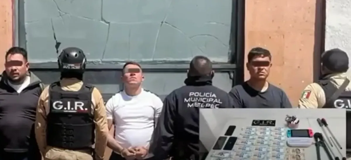 Cae banda que se dedicaba al robo a casa habitación tras persecución en Metepec [VIDEO]