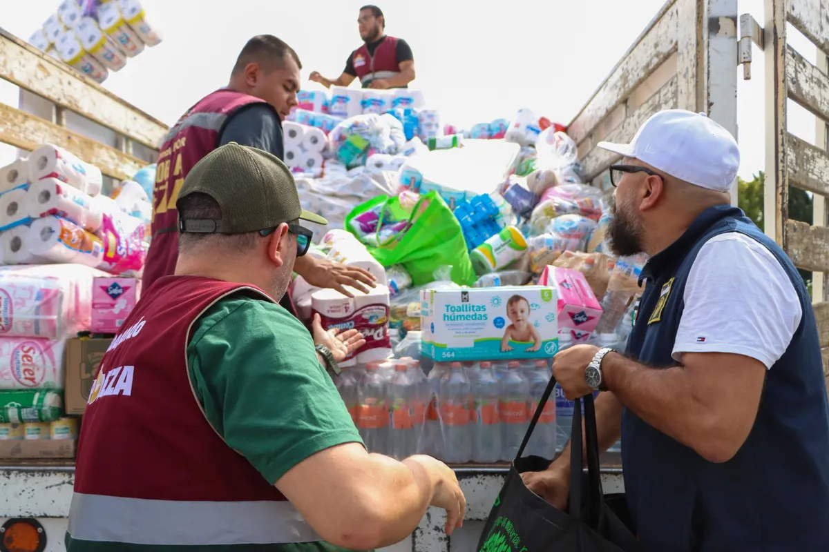Nezahualcóyotl se suma al envió de víveres en apoyo a familias en Veracruz