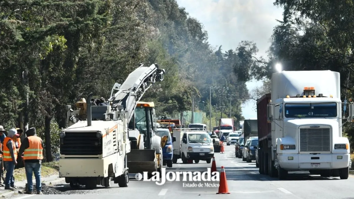 Tráfico en la Toluca-Tenango