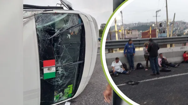 Volcadura deja un muerto y heridos en la autopista México-Pachuca