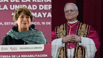 Delfina Gómez felicita a León XIV, nuevo representante católico