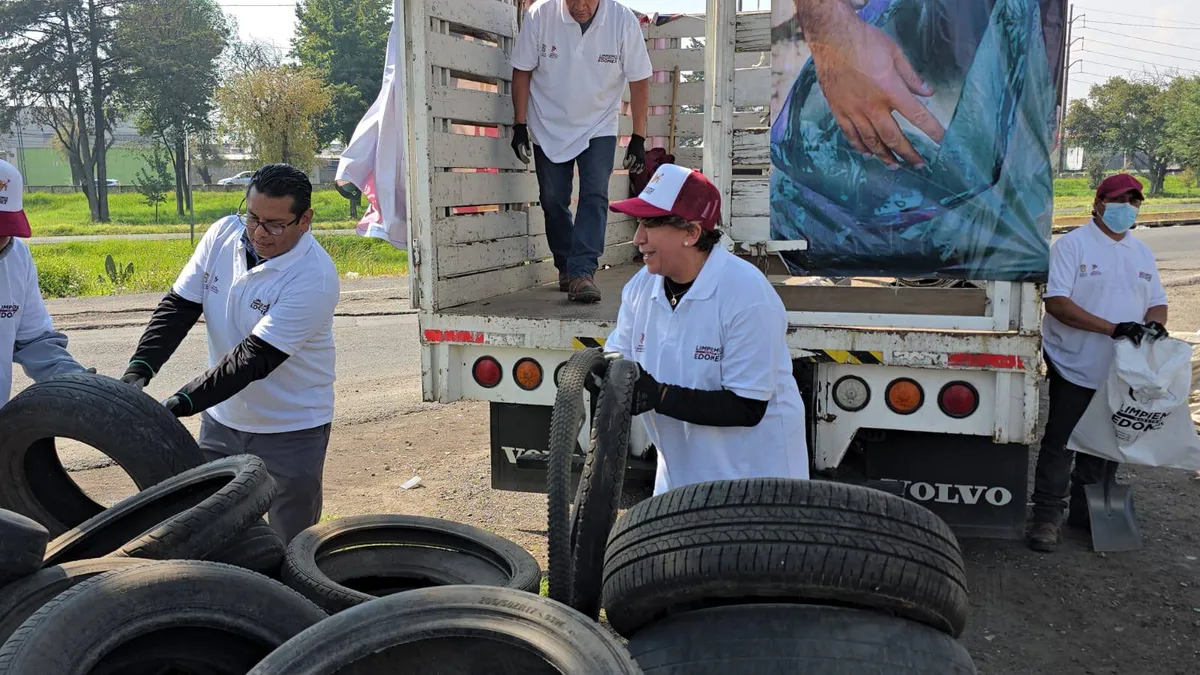 Inicia gobernadora jornada de recolección “Limpiemos Nuestro Edomex”