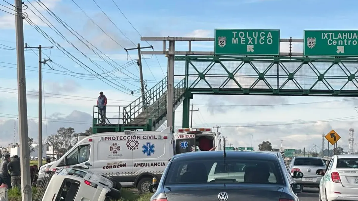 ¡Cuidado! Reportan fuerte accidente en la Toluca-Atlacomulco