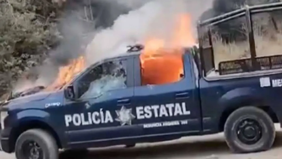 Denuncian presunta quema de patrullas en Ocuilan por parte de talamontes