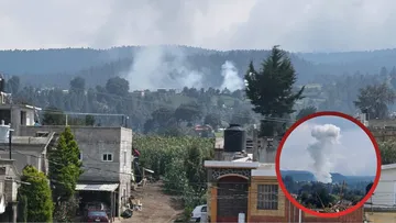 Así fue el momento de la explosión de polvorín en Zinacantepec [VIDEO]