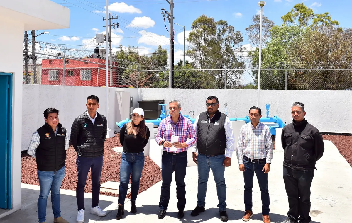 Ecatepec recibe 7 pozos de agua tras movilización de Éxodo a Toluca