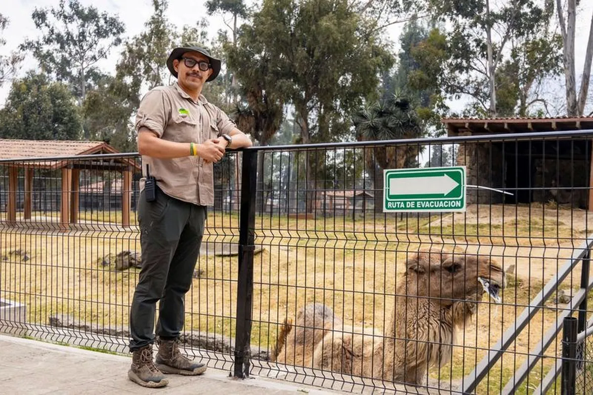 Huitzilihuitl Barrera, promueve el cuidado animal en el Parque Ecológico Zacango