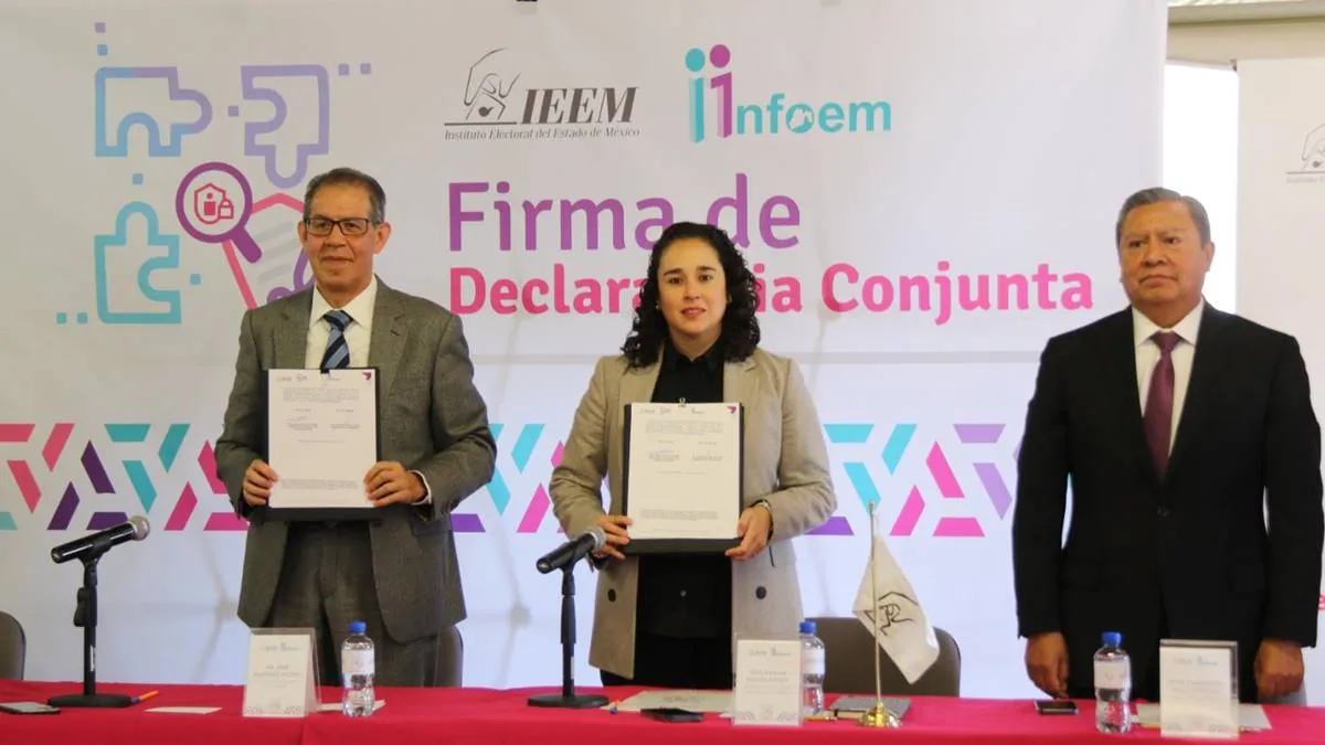 IEEM e INFOEM firman declaratoria para elecciones 2024