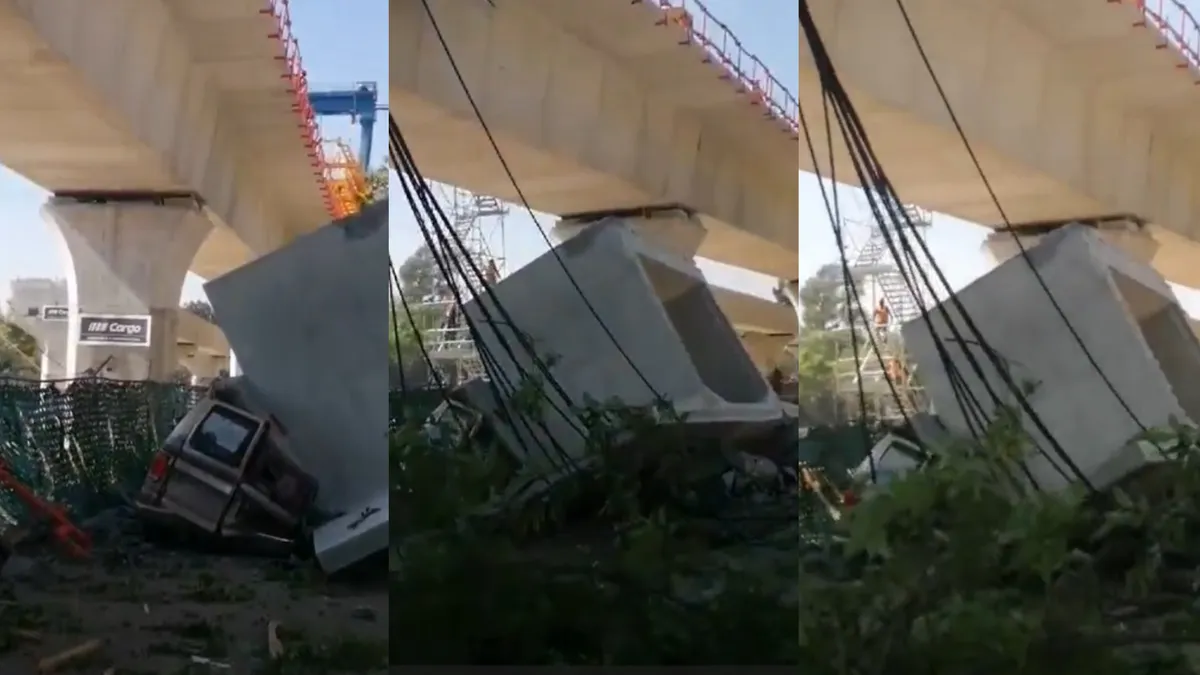 Cae tramo del Tren Interurbano en zona poniente del Valle de México