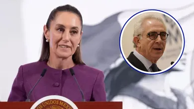 La presidenta Claudia Sheibaum, durante su conferencia matutina desde Palacio Nacional, en la Ciudad de México.