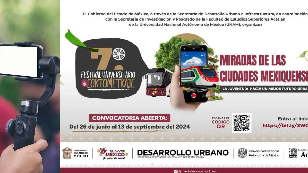 ¿Te gusta producir cortometrajes? Abre  convocatoria del Festival Universitario “Miradas de las Ciudades Mexiquenses”