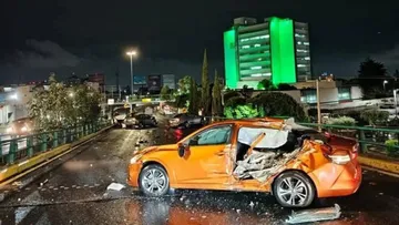 Se registró un fuerte accidente en Paseo Tollocan