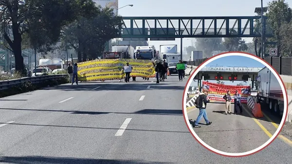 Habitantes toman la caseta de Tepotzotlán en protesta por baches