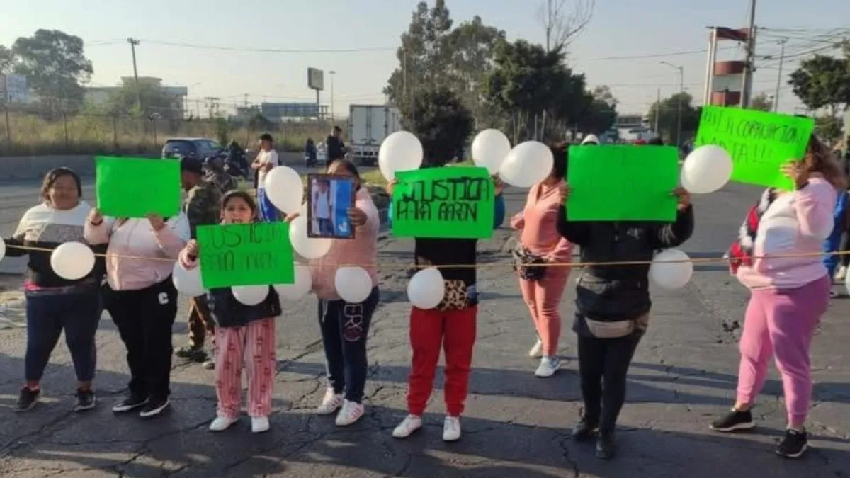 Familiares exigen justicia para Aarón, niño arrollado en Ecatepec