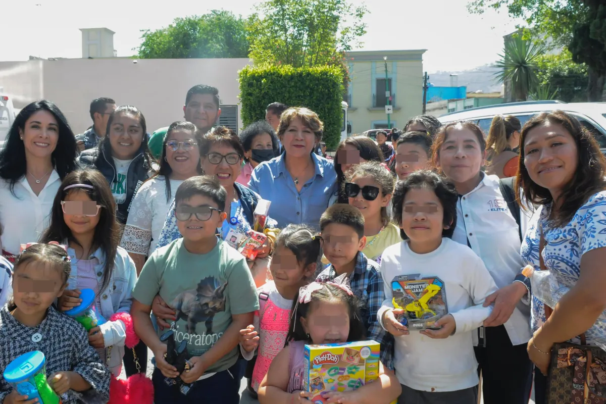 Festeja Delfina Gómez Álvarez a la niñez mexiquense