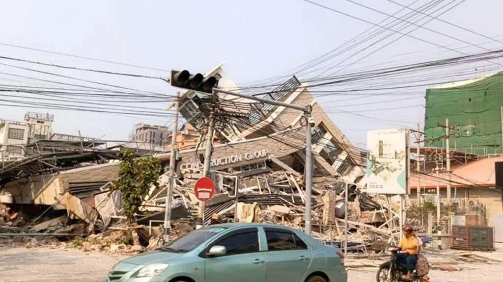 Terremoto de 7.7 sacude el centro de Myanmar