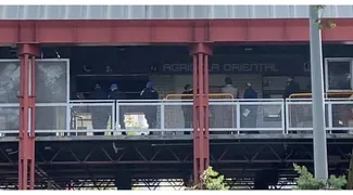 Lamentable noticia, cae abuelito de escaleras del Metro en Agrícola Oriental
