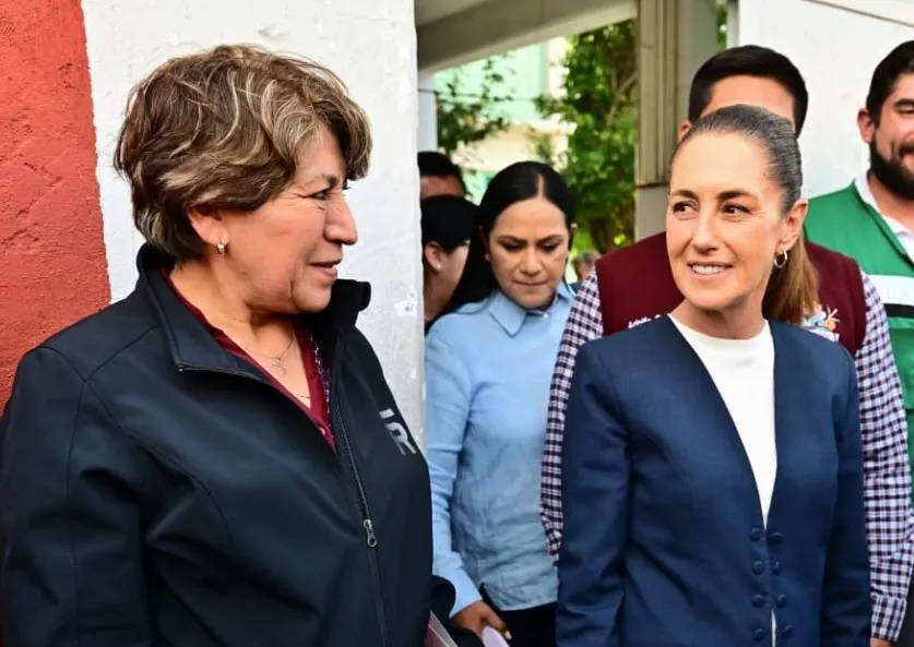 Solo 14 calles continúan con encharcamientos en Neza, informan Delfina Gómez y Claudia Sheinbaum