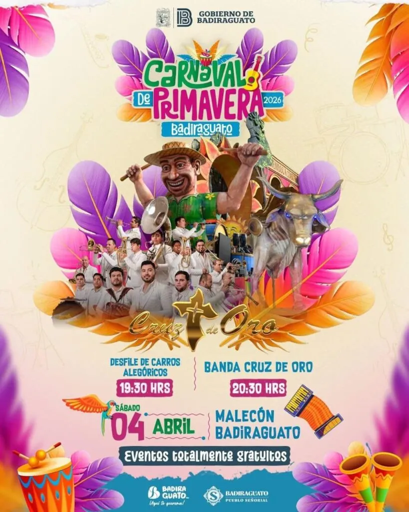 ¡Visita Badiraguato! Hoy inicia su gran Carnaval de Primavera 2026