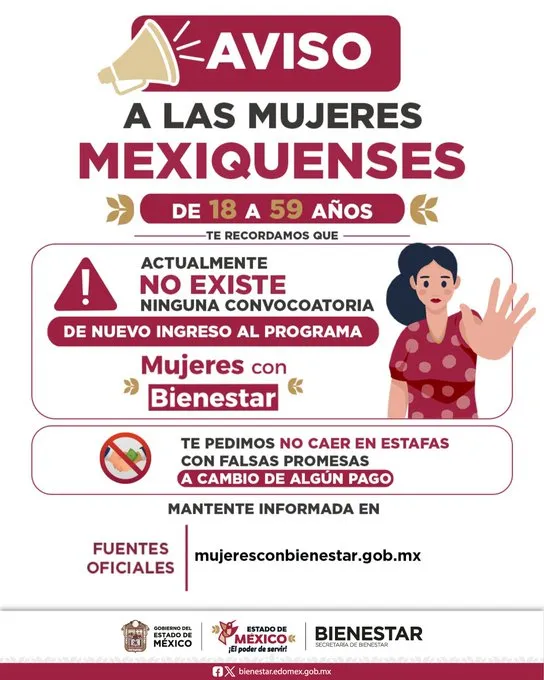 Mujeres con Bienestar Edomex 2026: ¿Ya hay fecha para nuevo registro al apoyo de $2,500? Esto dicen las autoridades