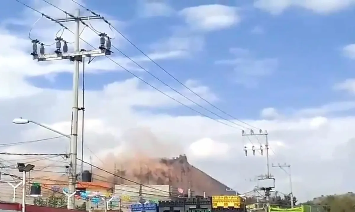 Aclaran que no hay desgajamiento del cerro de las Minas en Iztapalapa