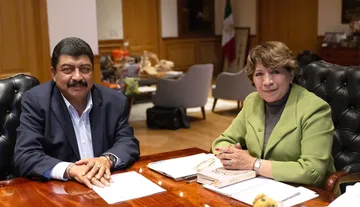Gobernadora Delfina Gómez y Nazario Gutiérrez revisan proyectos prioritarios para Texcoco