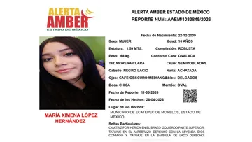 Alerta Amber: Se busca a María Ximena López Hernández; desapareció en Ecatepec