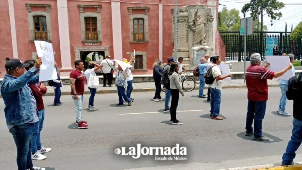 Trabajadores del INAH protestaron en Ecatepec