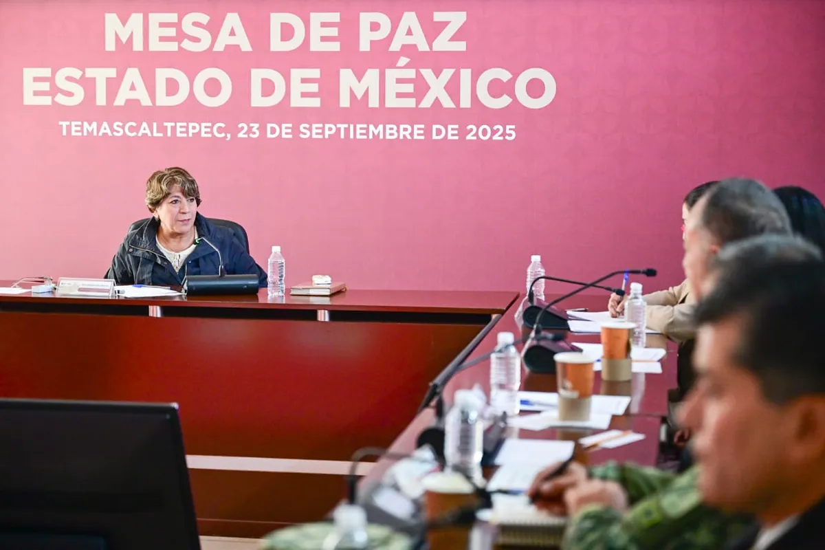 Delfina Gómez preside Mesa de Paz en Temascaltepec y refuerza coordinación en seguridad