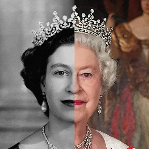 Así lucía la reina Isabel ll de joven