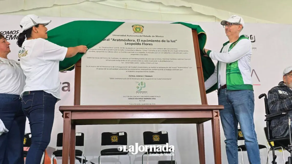 UAEMex realiza restauración de la Obra Mural ARATMÓSFERA
