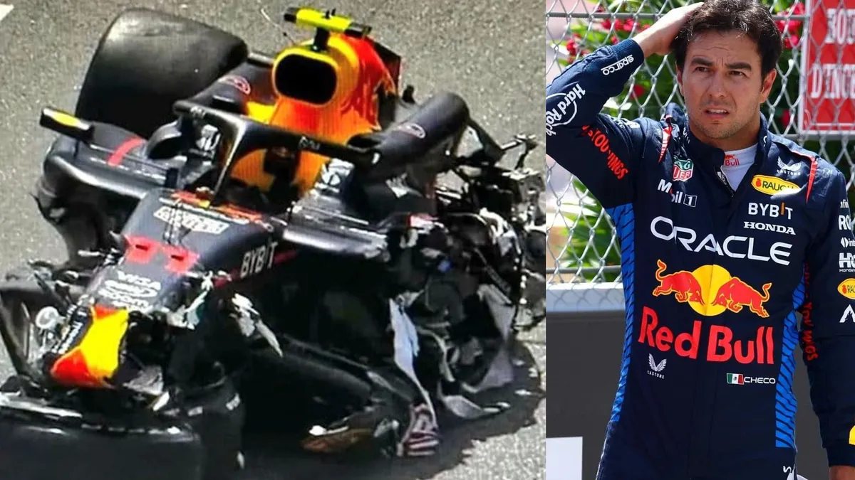 (Video) Así fue el fuerte accidente de Checo Pérez en el GP de Mónaco