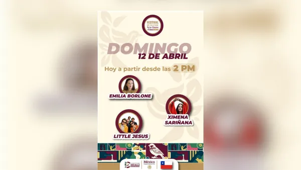 A partir de las 2:00 pm Ximena Sariñana y Little Jesús en el cierre del Festival Izcallense del Vino