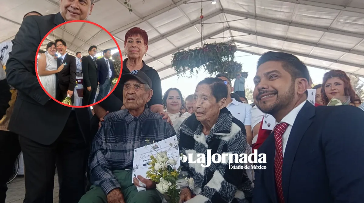 Boda masiva en Neza: 955 parejas se dan el “sí” este 14 de febrero