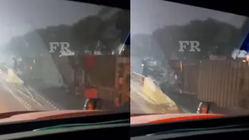 ¡PRECAUCIÓN! Vuelca tráiler en la avenida López Portillo, Toluca