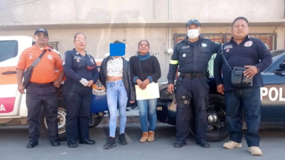Menor reportada como desaparecida fue localizada en Valle de Chalco