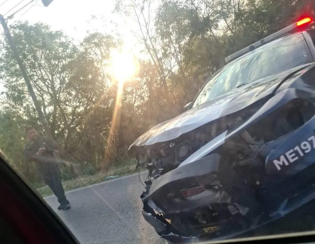 Patrulla estatal se accidenta en la carretera Tenancingo-Toluca, hay afectaciones viales