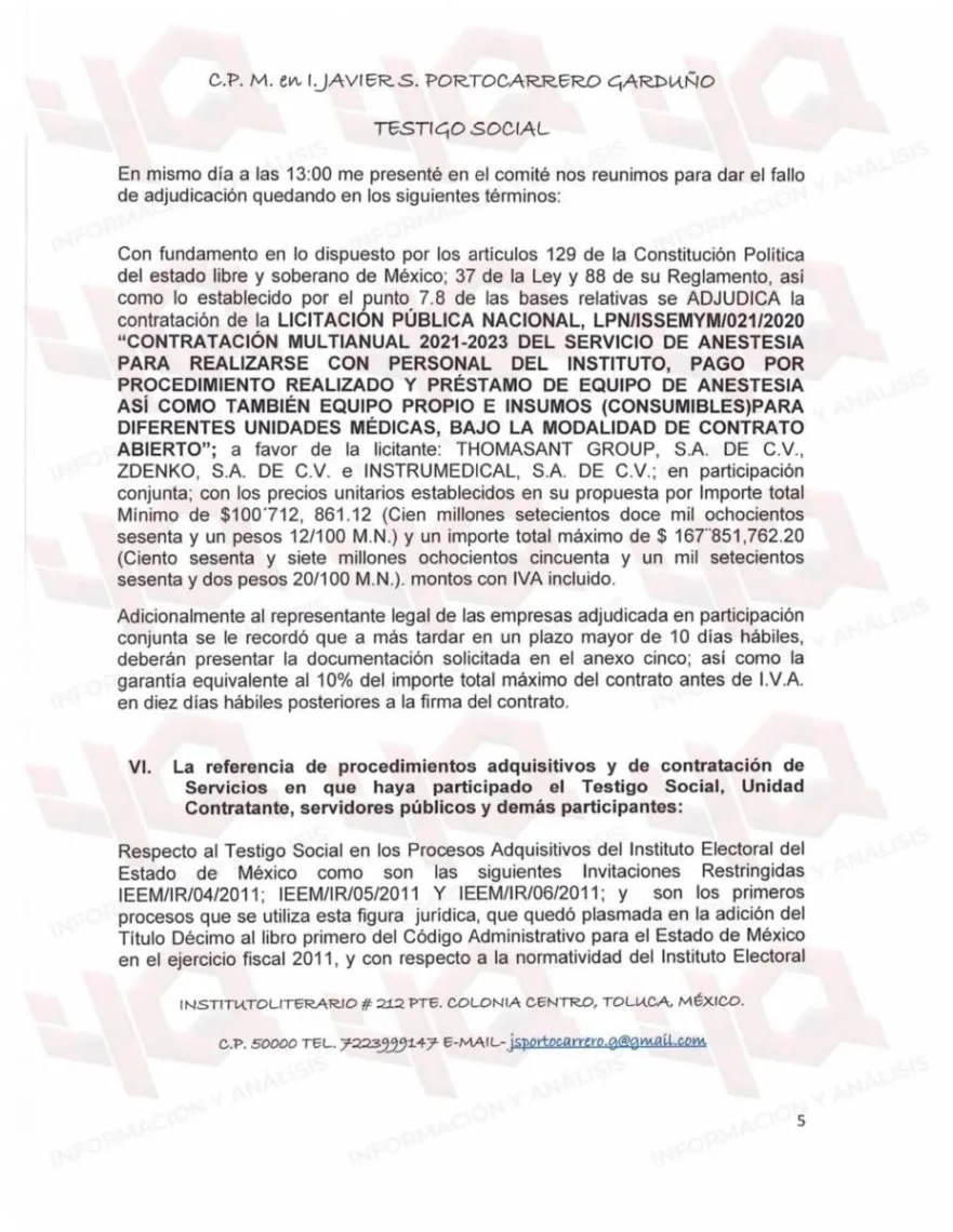 Contratos millonarios en Issemym vinculados con Roberto Madrazo