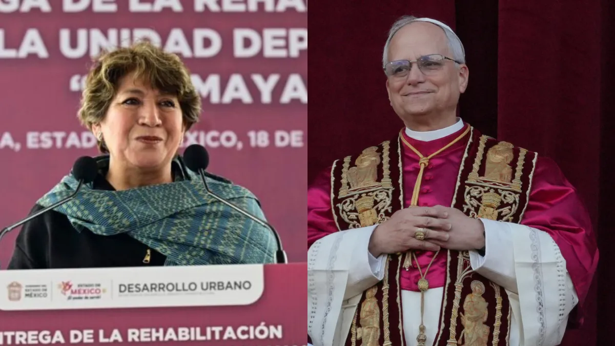 Delfina Gómez felicita a León XIV, nuevo representante católico