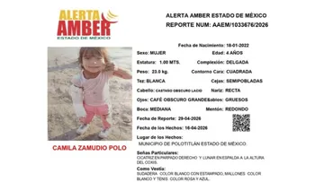 Alerta Amber: Se busca a Camila Zamudio Polo; desapareció en Polotitlán