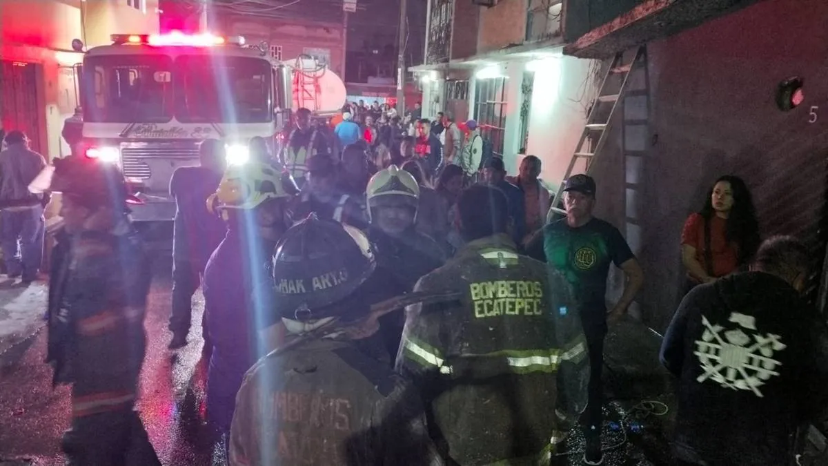 Incendio en una vivienda de Ecatepec