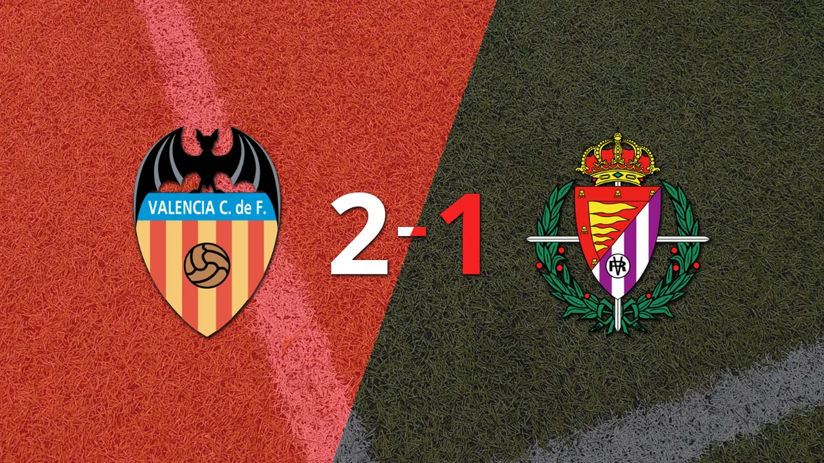 Valladolid sufre una derrota 2-1 contra Valencia