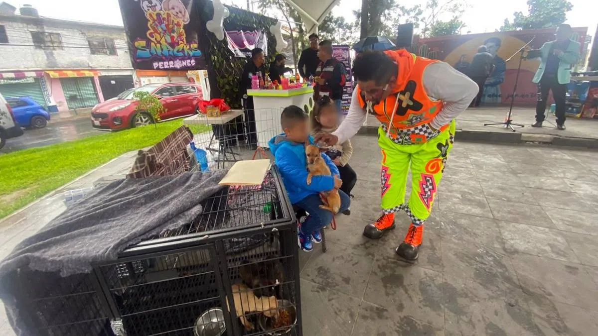 Payasos regalan show en beneficio de cachorros en Neza  